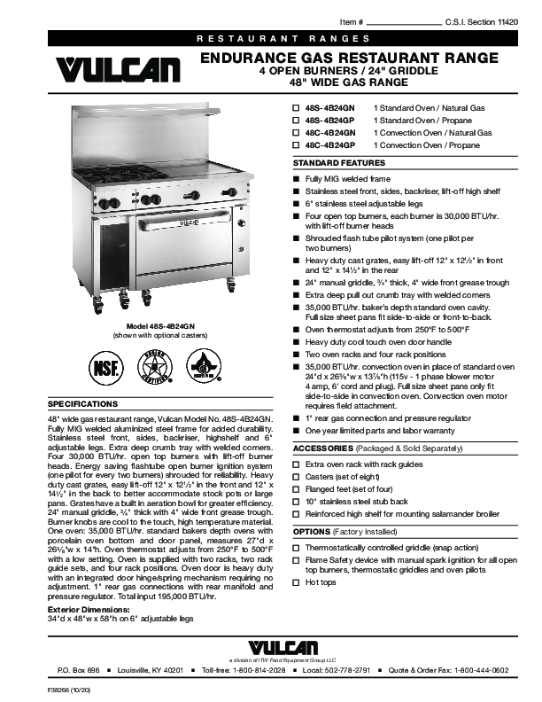 Cutsheet