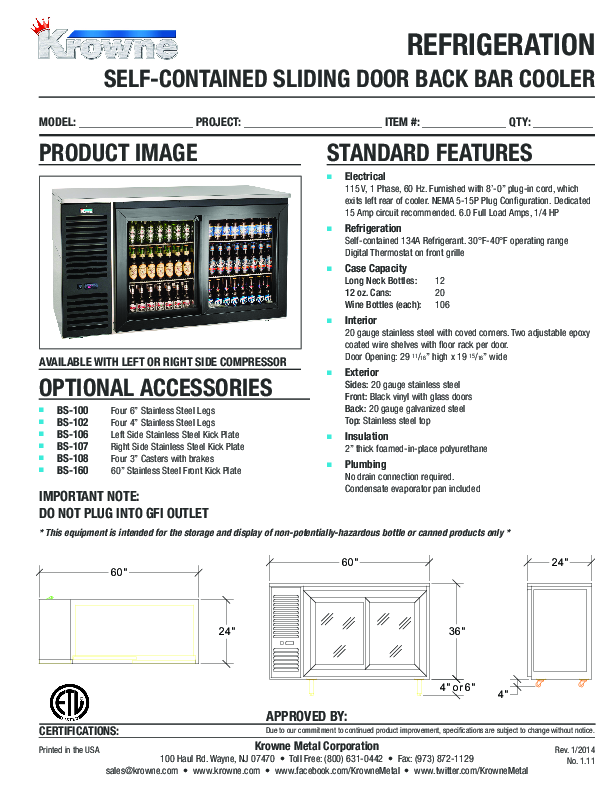 Cutsheet