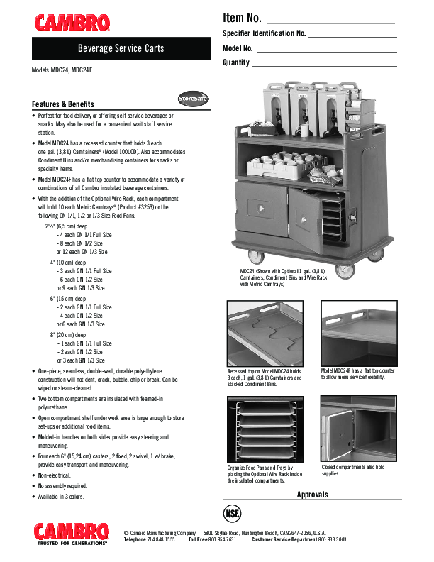 Cutsheet