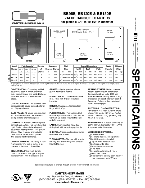 Cutsheet