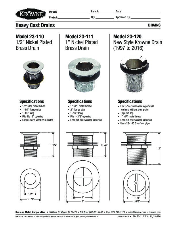 Cutsheet