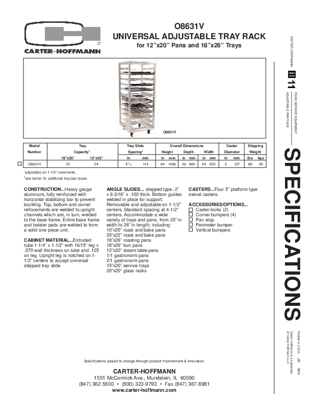 Cutsheet