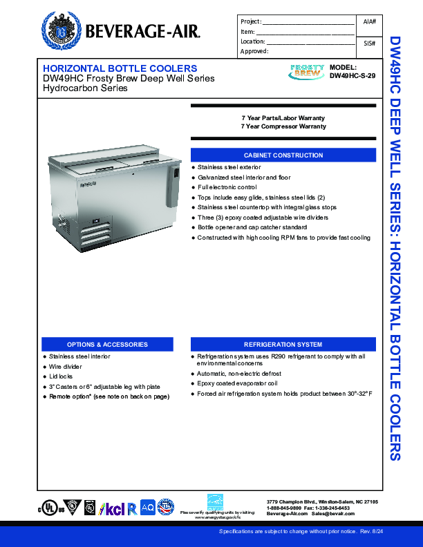 Cutsheet