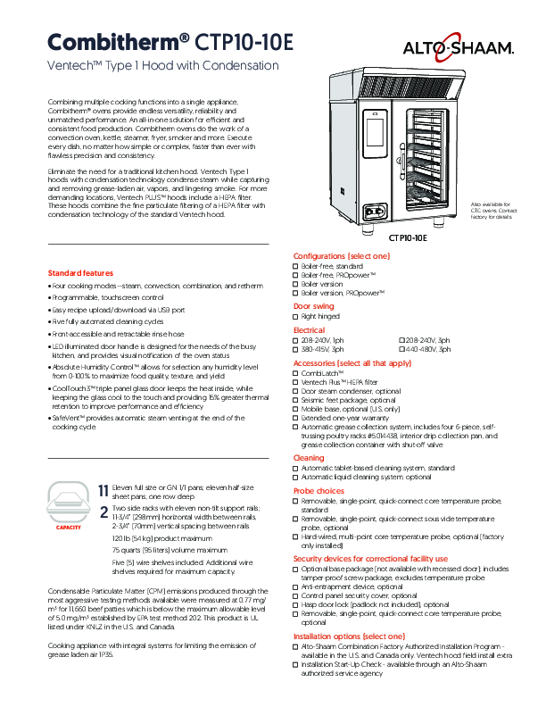 Cutsheet