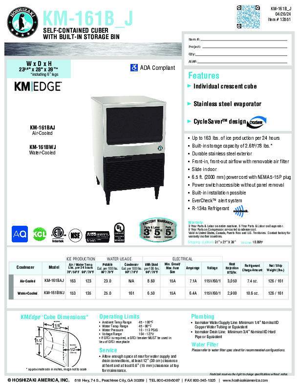 Cutsheet