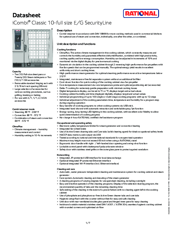 Security Spec Sheet