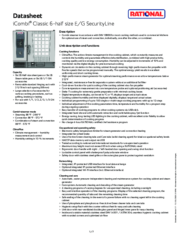 Security Spec Sheet