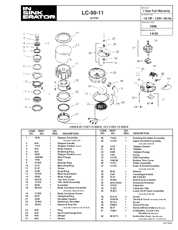 Parts Manual